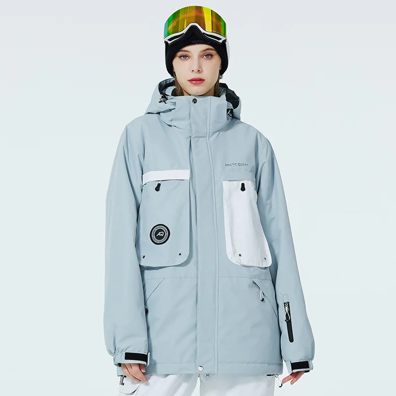 Kayak rüzgar ceketi kadın ve erkek Kış Açık Rüzgar Geçirmez ve Sıcak  Kalınlaşmış Snowboard Ceket Kar Giysileri Unisex satış - Spor ve Eğlence